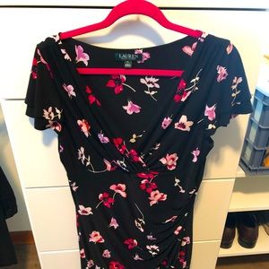 Black Floral Ralph Lauren Dress